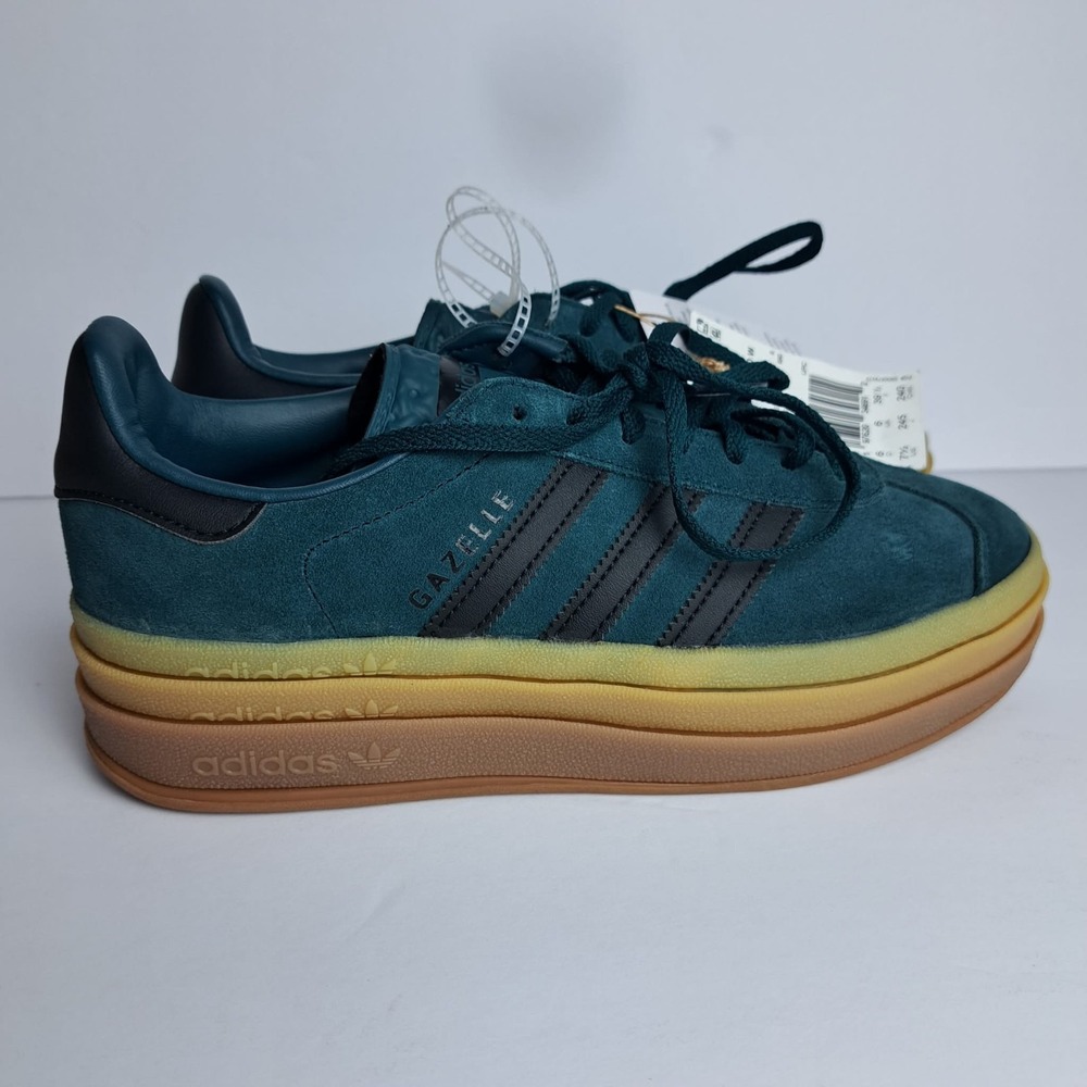 Adidas Gazelle Bold Aurora Ivy Black Gum Womens  JQ3583 NEW Size 7.5